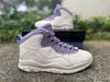 AJ10 White and Purple