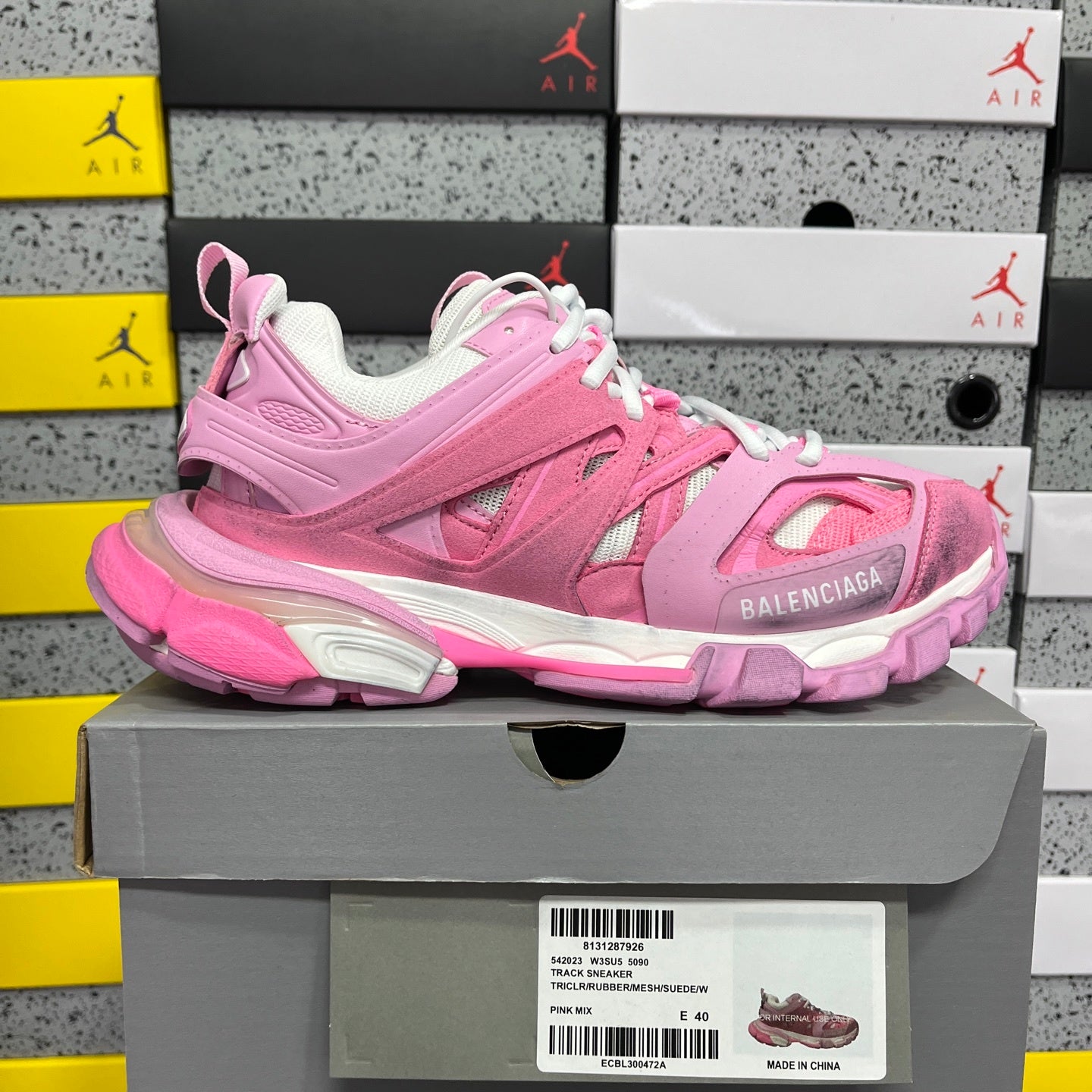 BLG Track Mesh Suede Pink