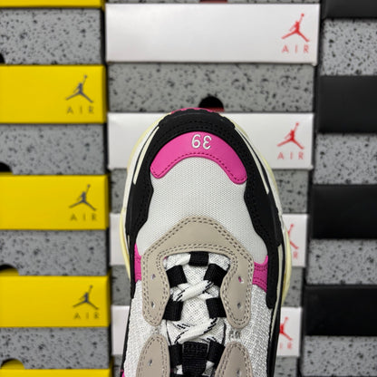 BLG Triple S Mule White/Black/Pink