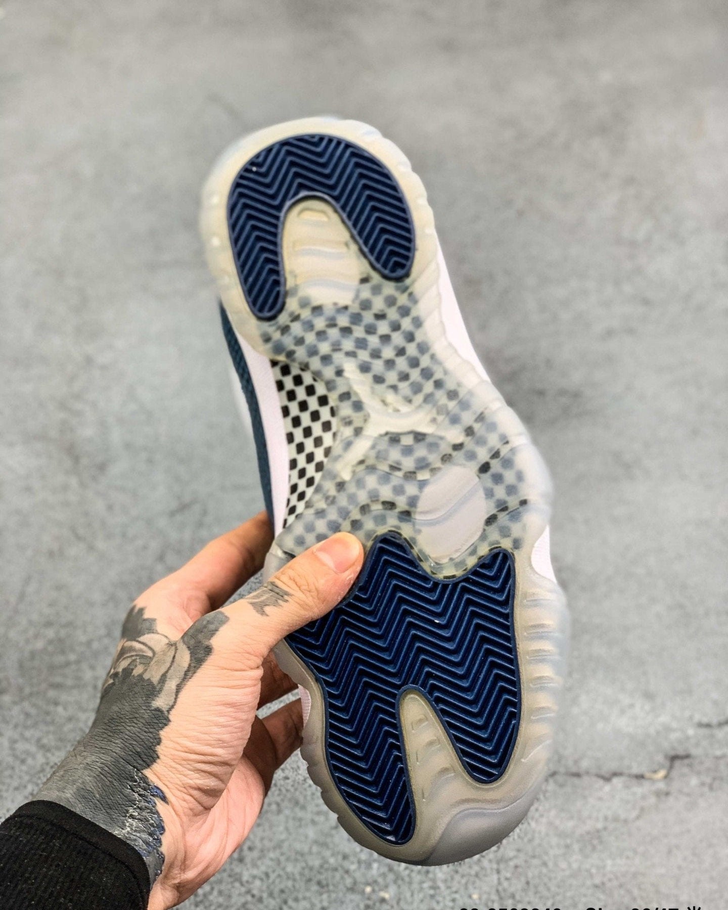AJ11 Snake Blue