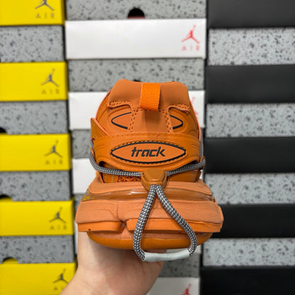 BLG Track Trail Laces Black Orange/grey