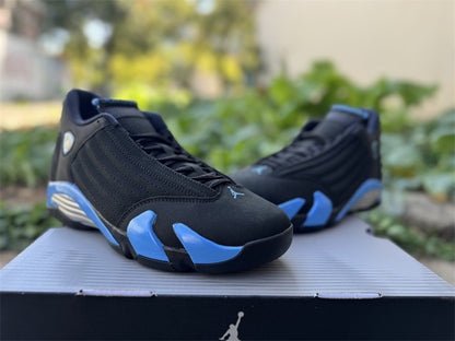 AJ14 Retro Black and Blue