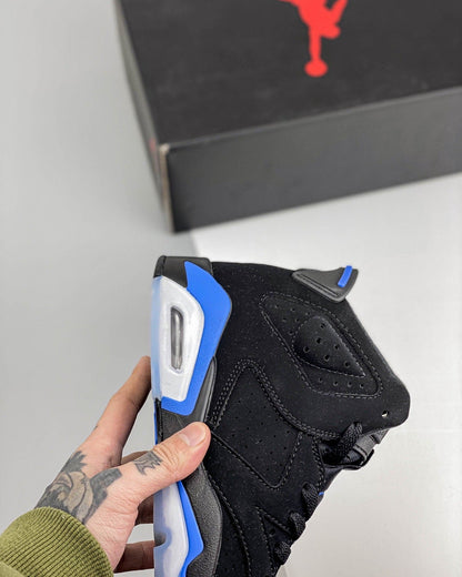 AJ6 Retro Black and Blue
