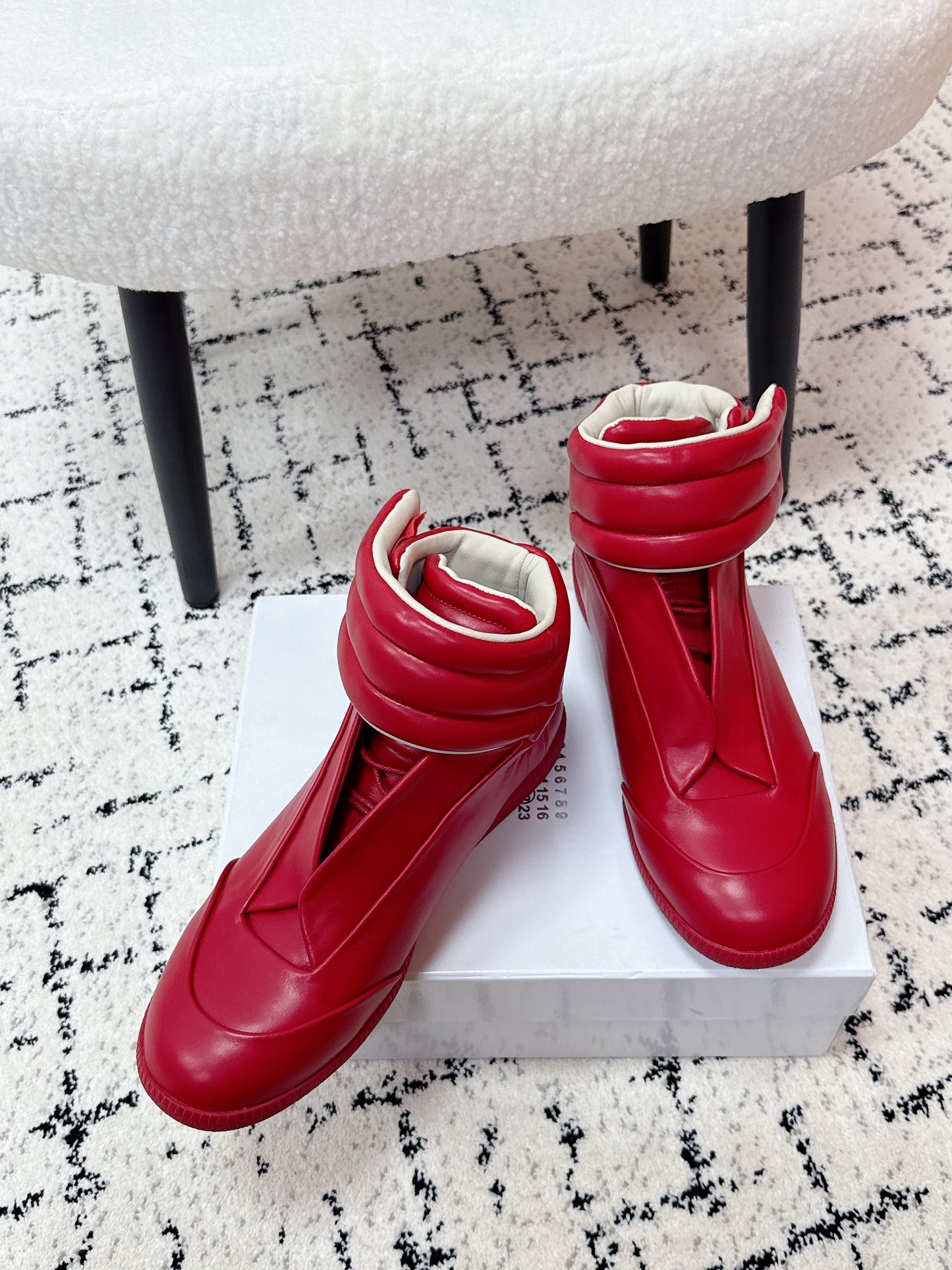 Maison High Red Lether