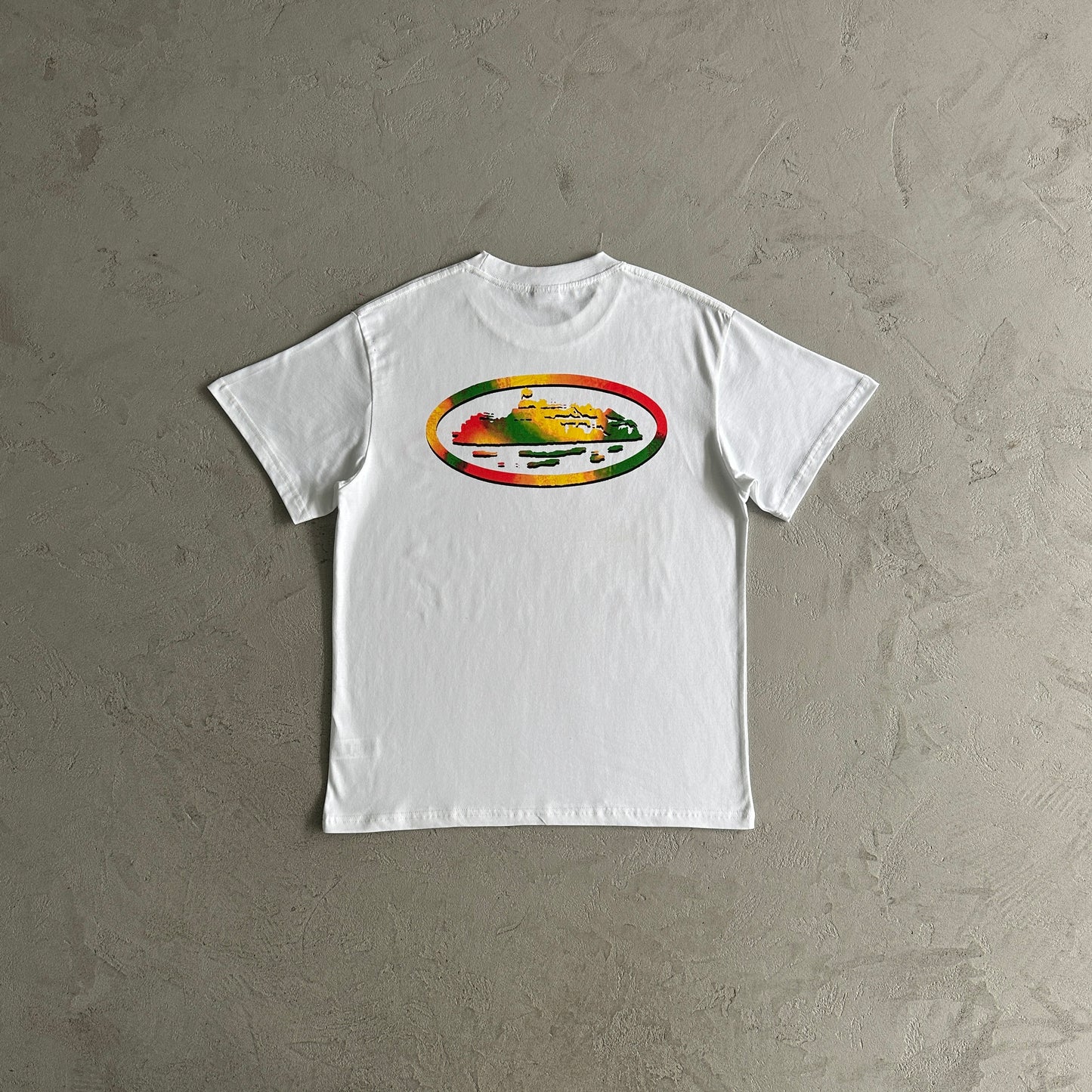 rainbow island short sleeves-White