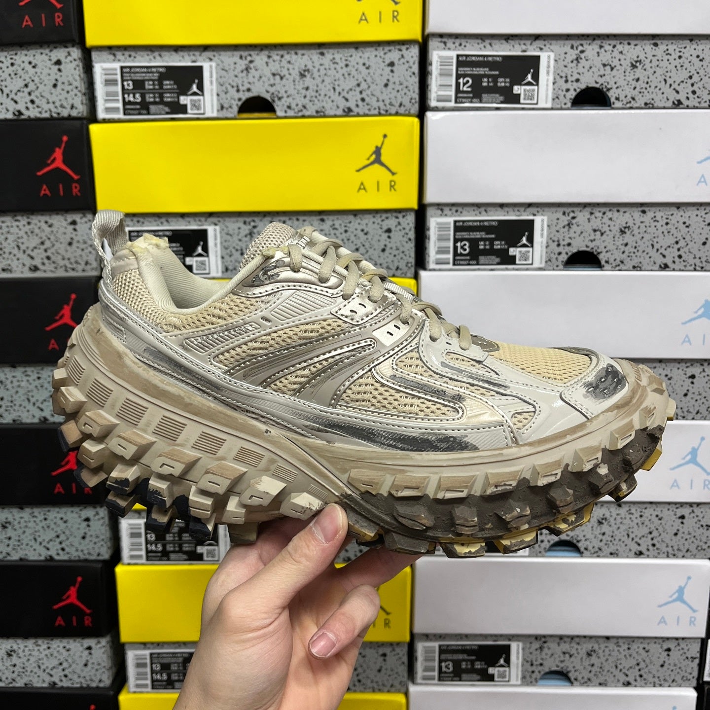 Defender Rubber Platform Beige Destroy