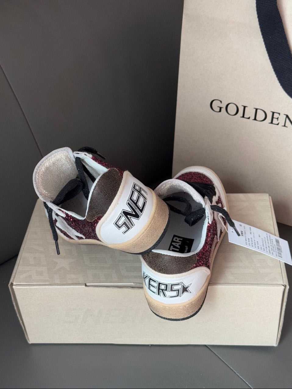 GDGS Ballstar Wine Shine White Black Laces