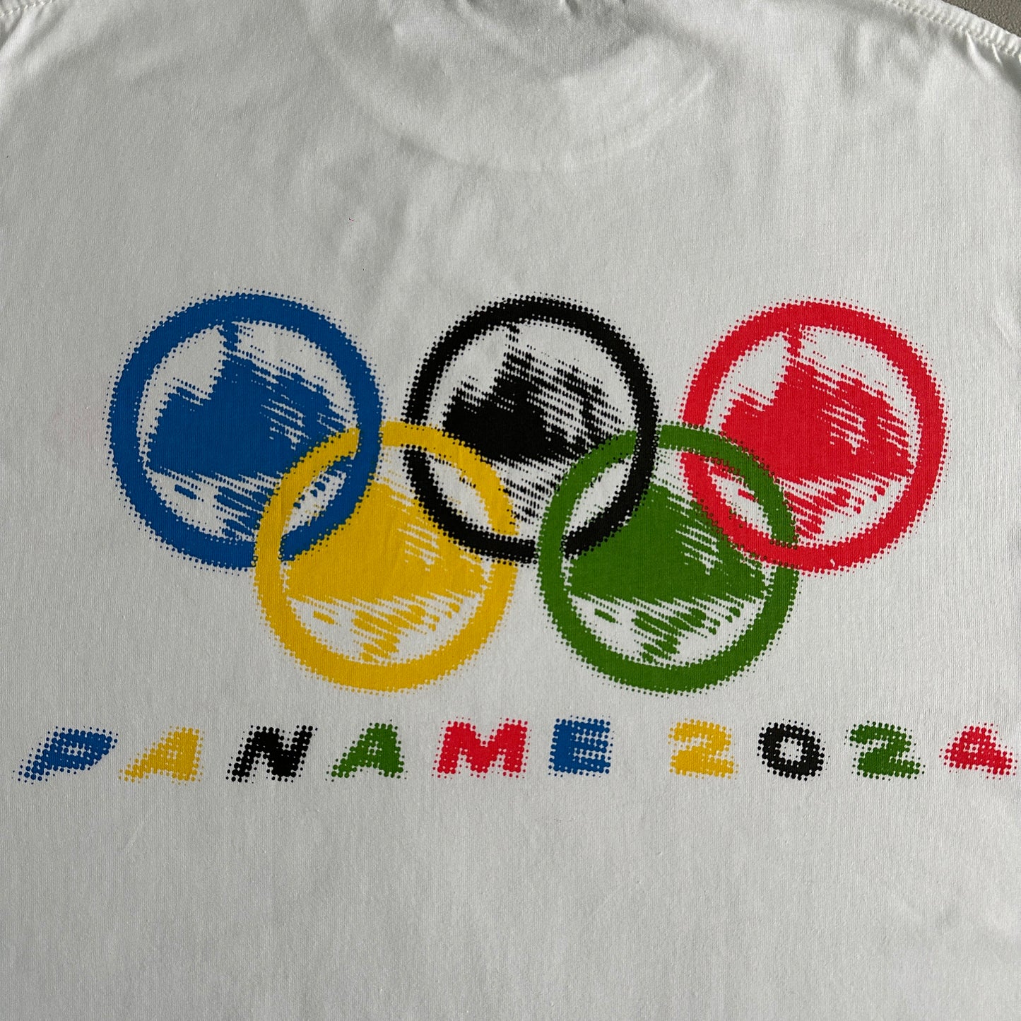 2024 Olympic Rings Short Sleeve-White