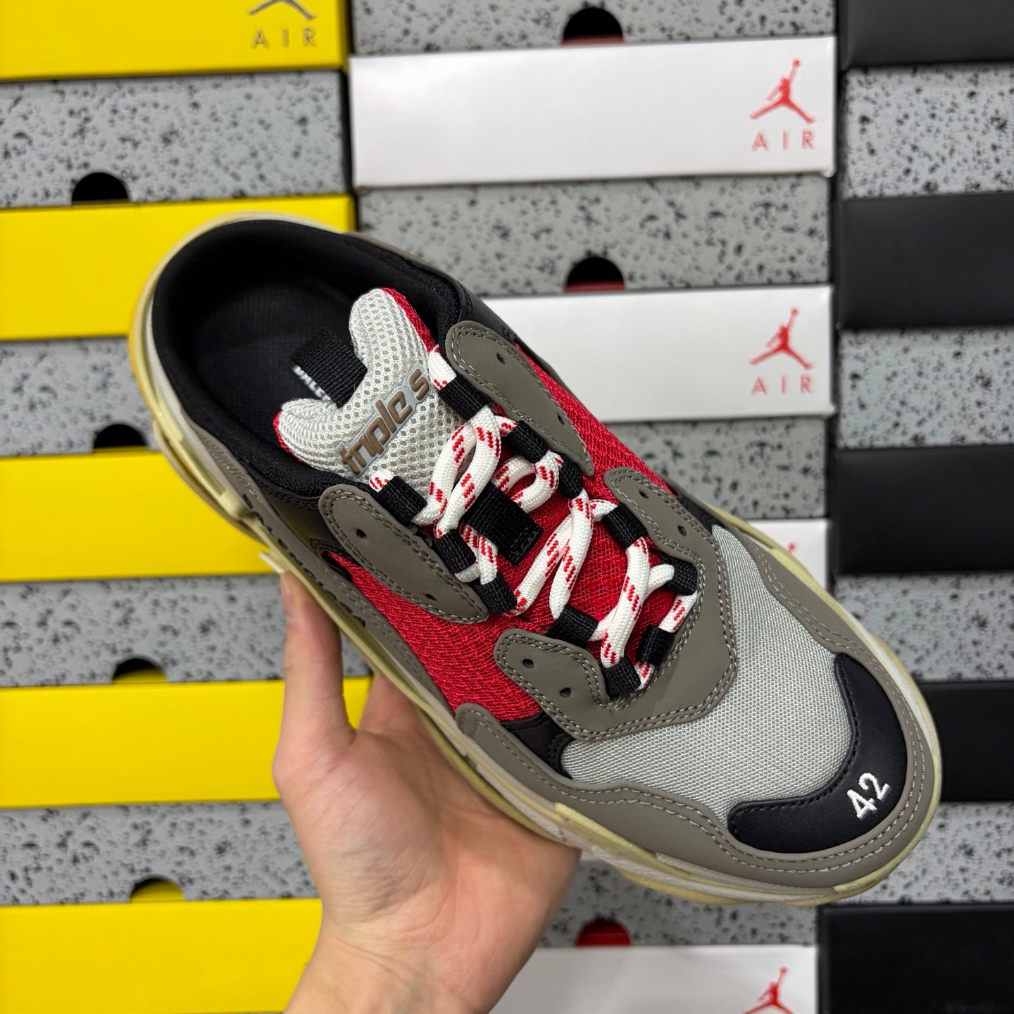 BLG Triple S Mule White/Black/Brown/Red/Yellow
