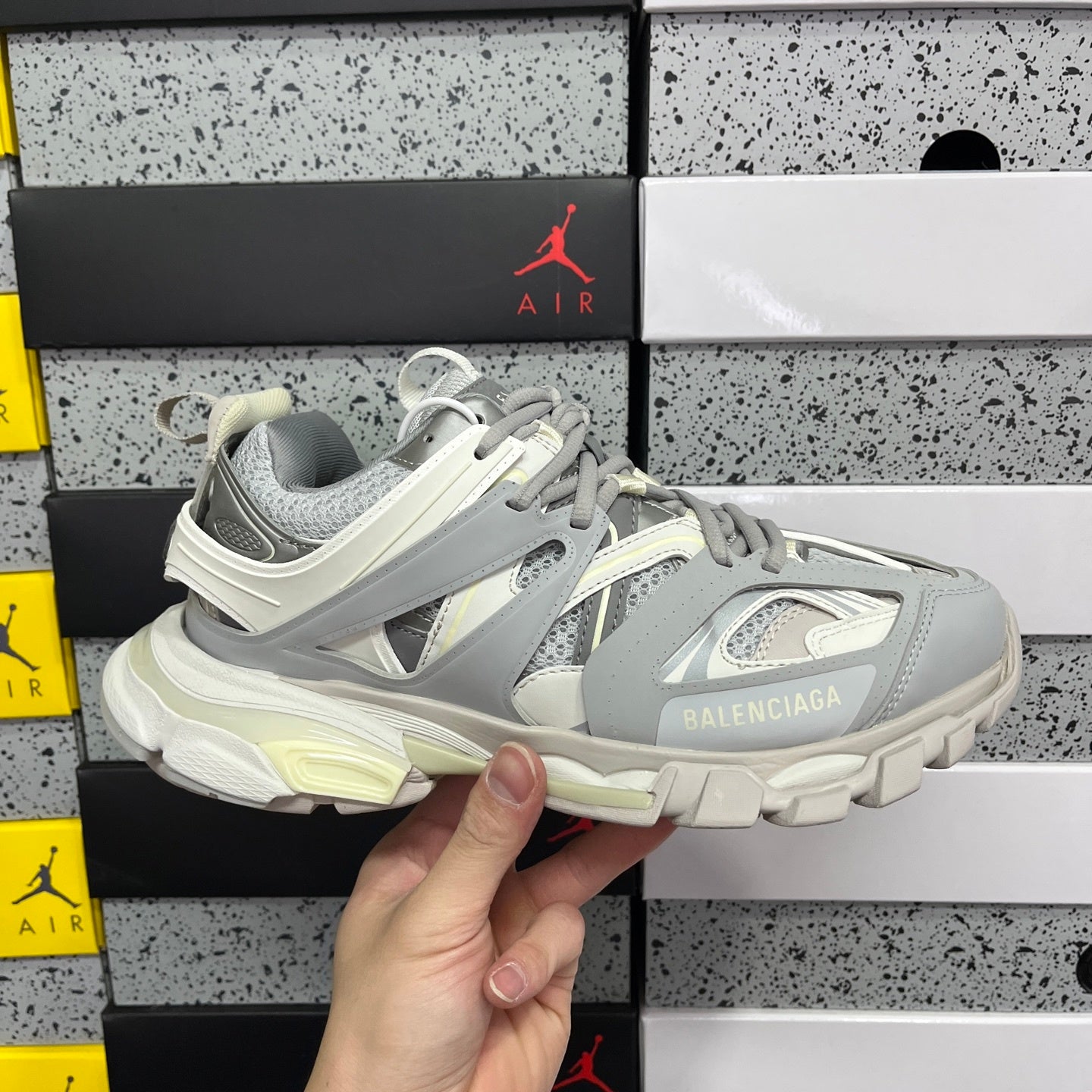 BLG Track Grey White