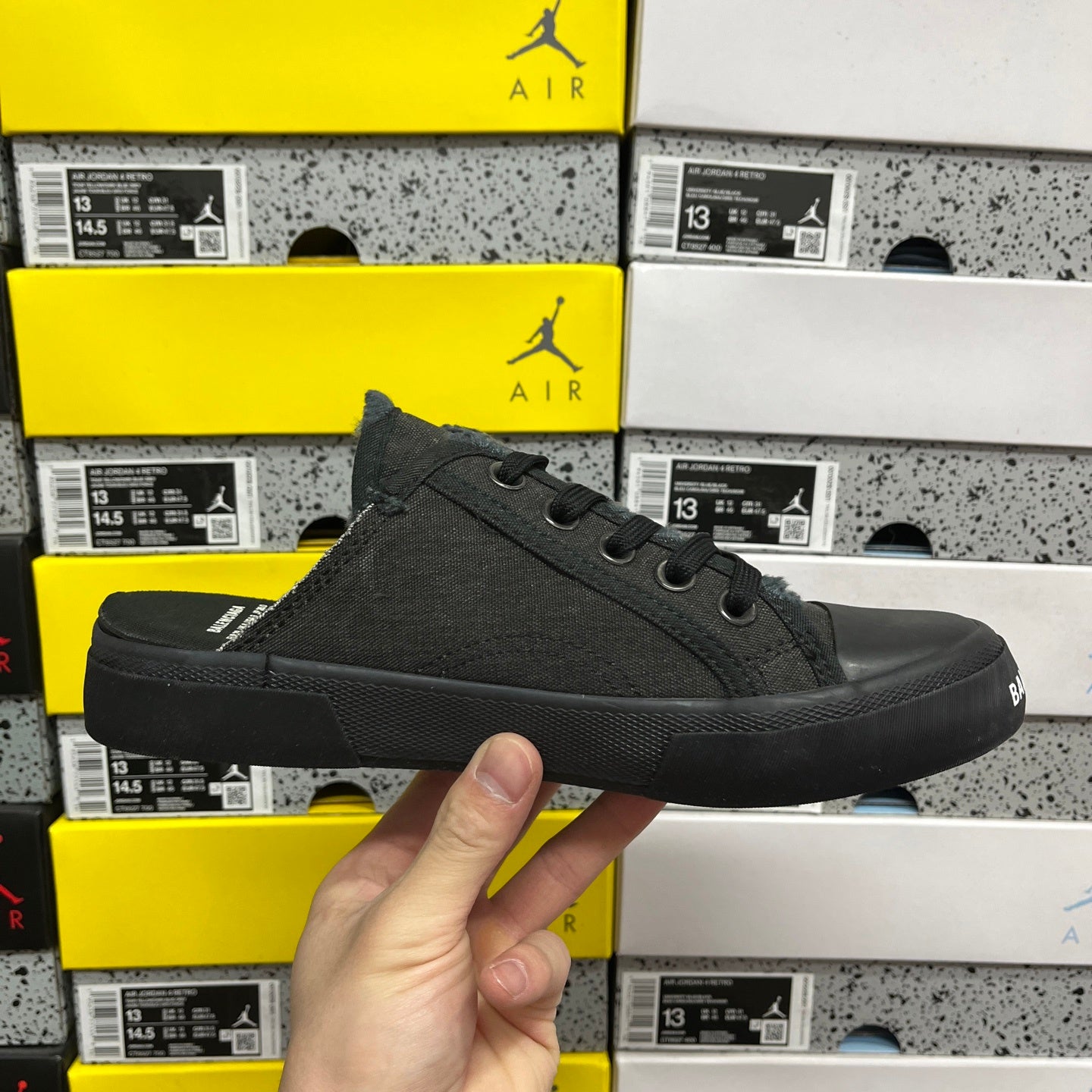 BLG Paris Mule Destroyed - Black