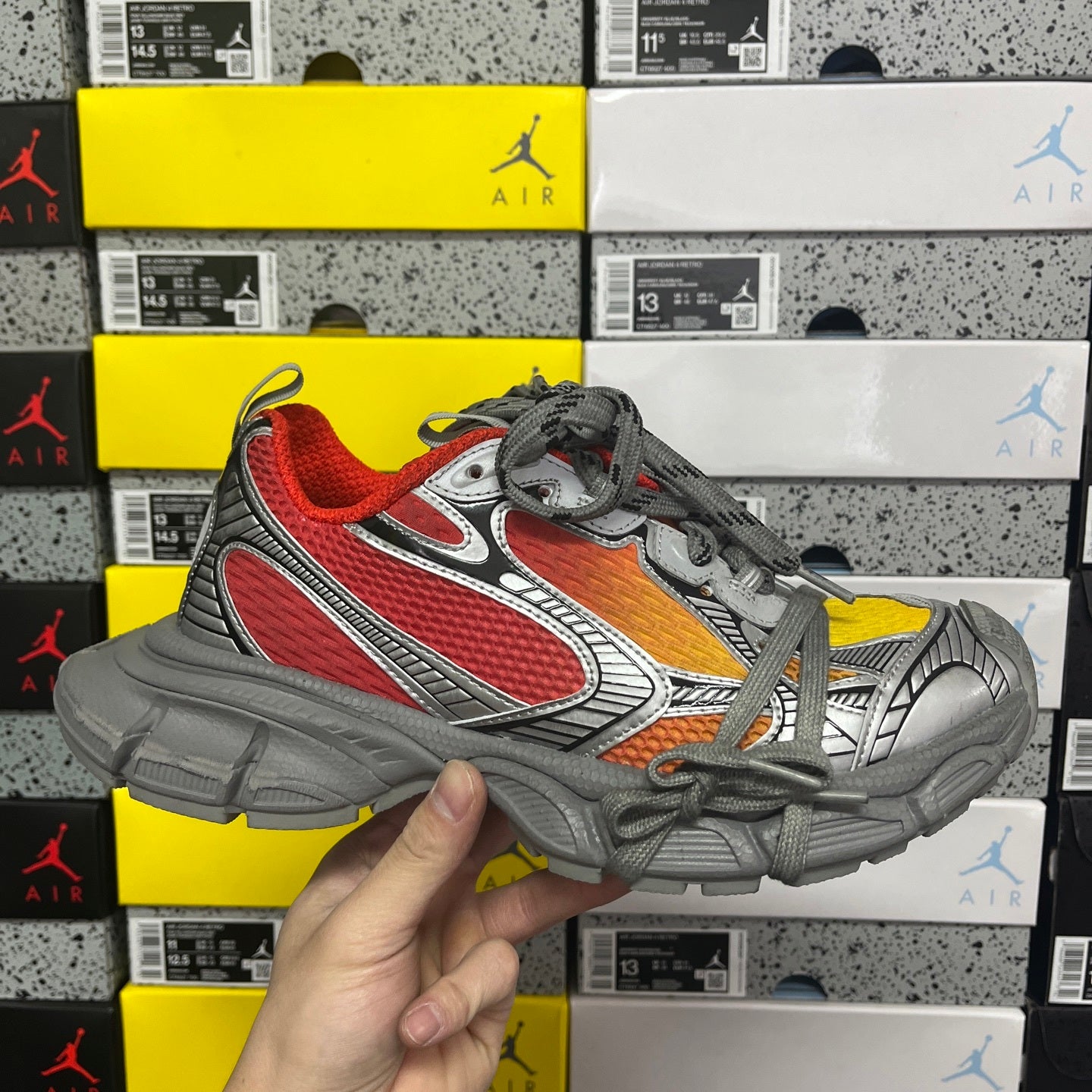 BLG 3XL Red/Orange/Grey/Black