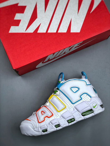 Uptempo White Multi-Color