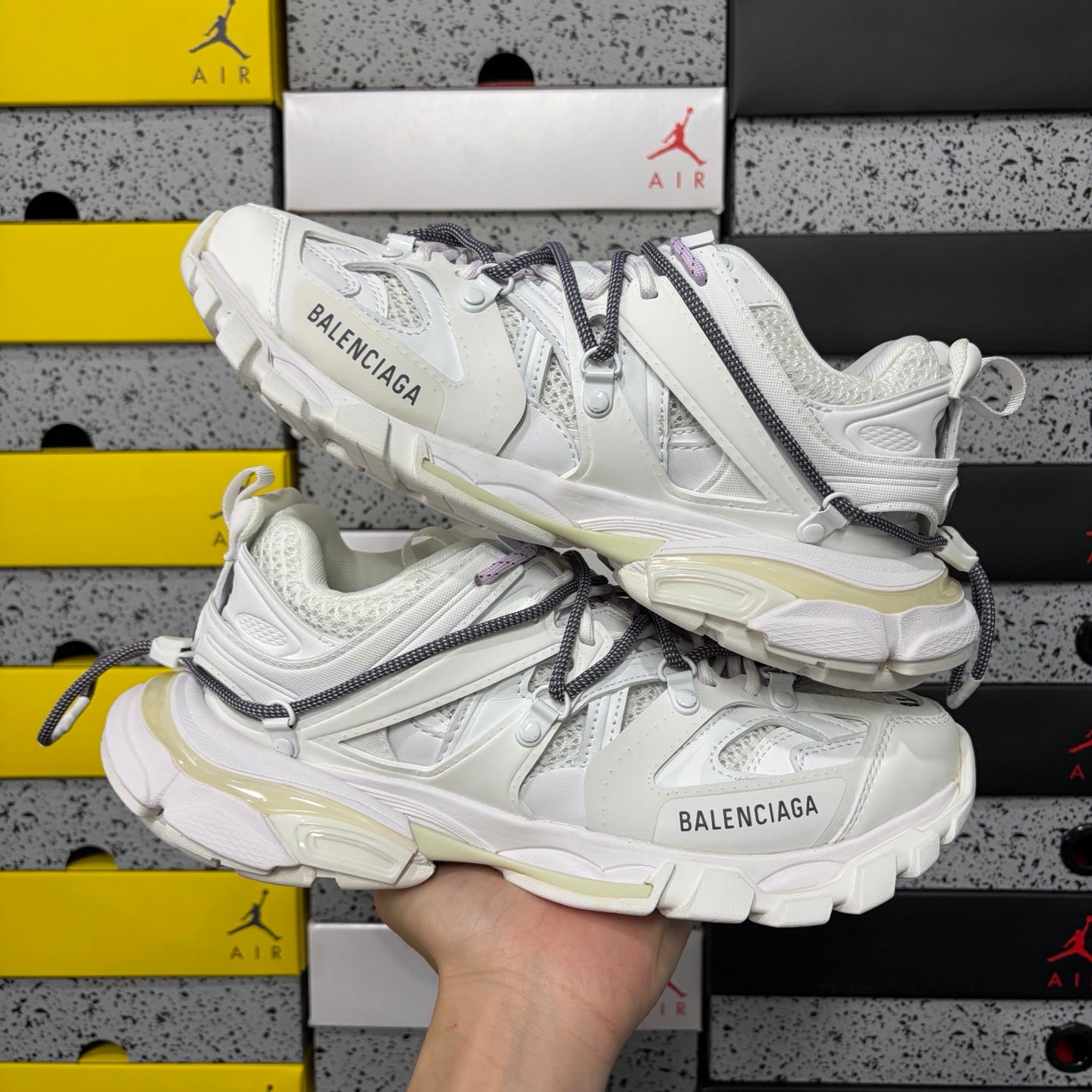 BLG Track Trail Laces White