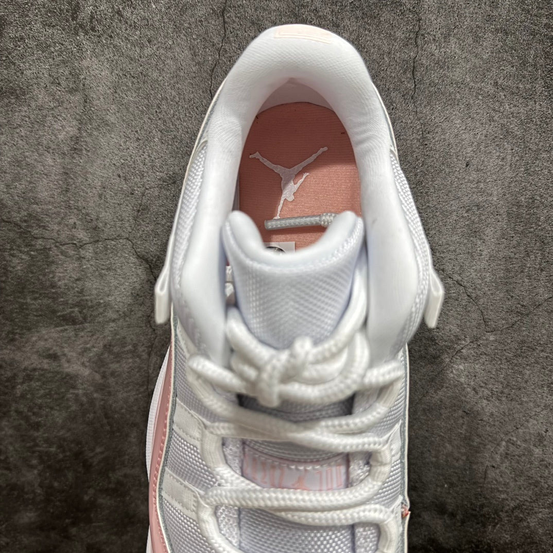 AJ11 Low White and Pink
