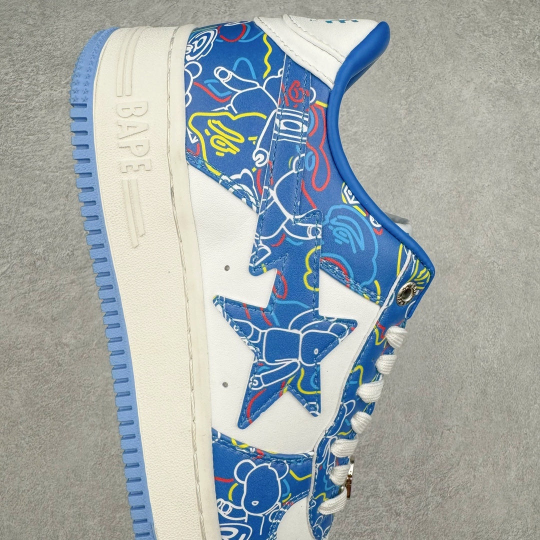Bape STA Low Medicom Toy Bearbrick Camo Blue