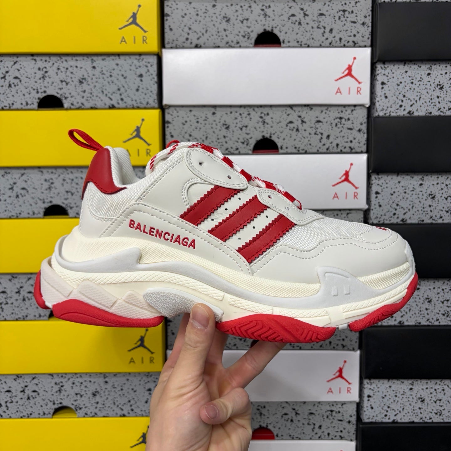 BLG Triple S x Adidas White/Red