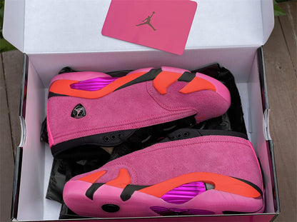 AJ14 Low Shocking Pink