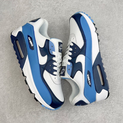 90 White/University Blue/Midnight Navy/Pure Platinum
