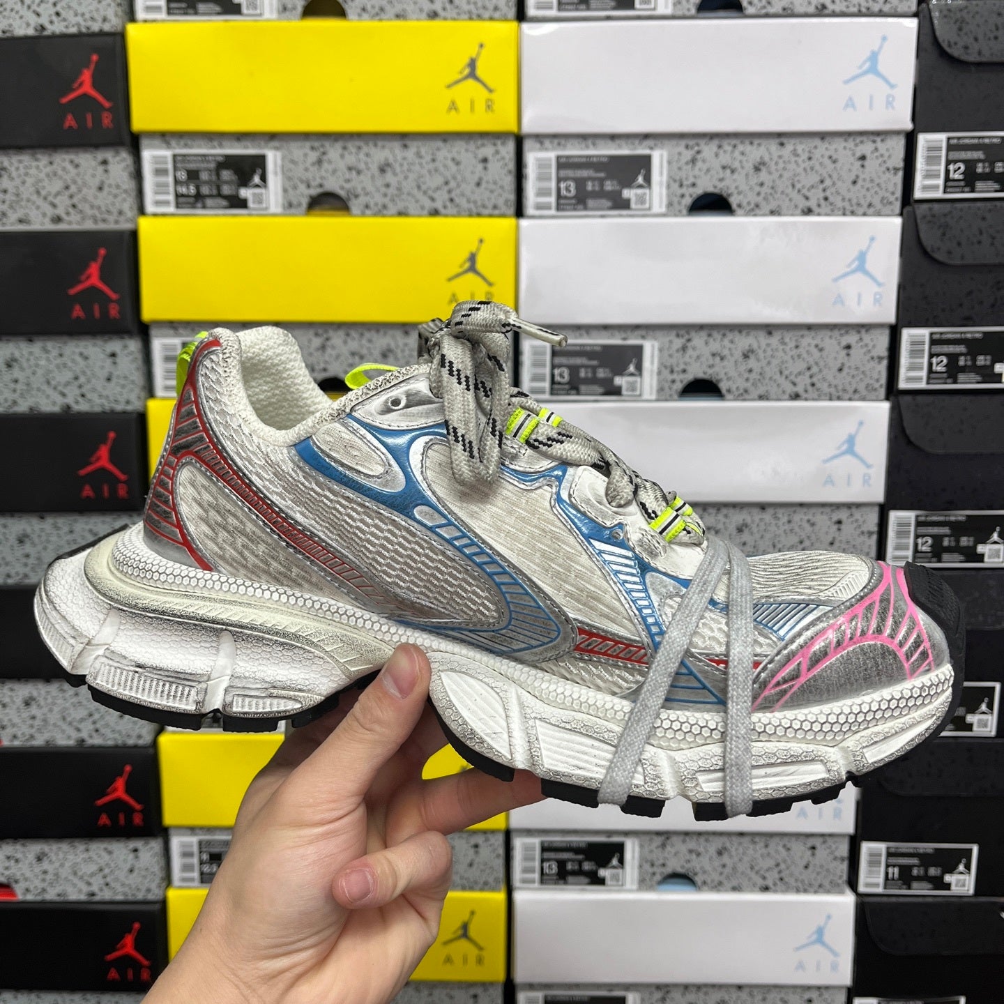 BLG 3XL White/Pink/Blue