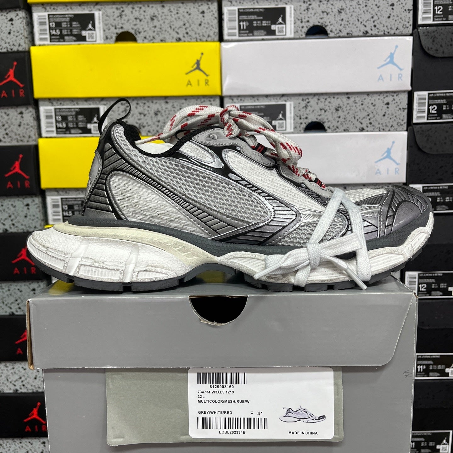 BLG 3XL Grey/White/Red