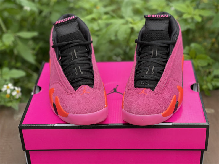 AJ14 Low Shocking Pink