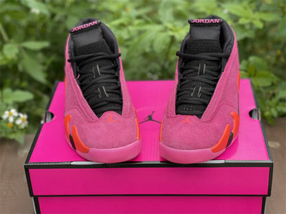 AJ14 Low Shocking Pink