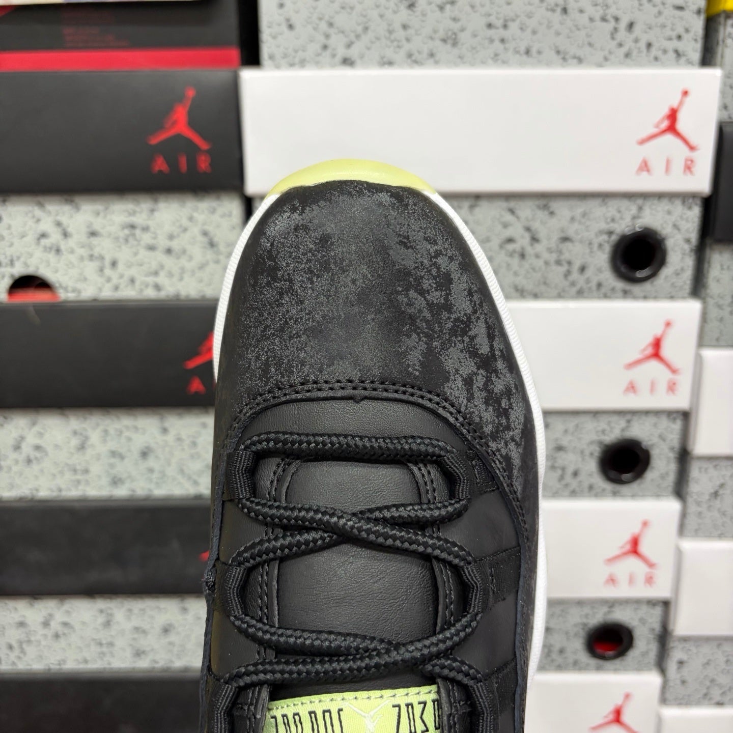 AJ11 Retro Black Barely Volt Dark Raisin
