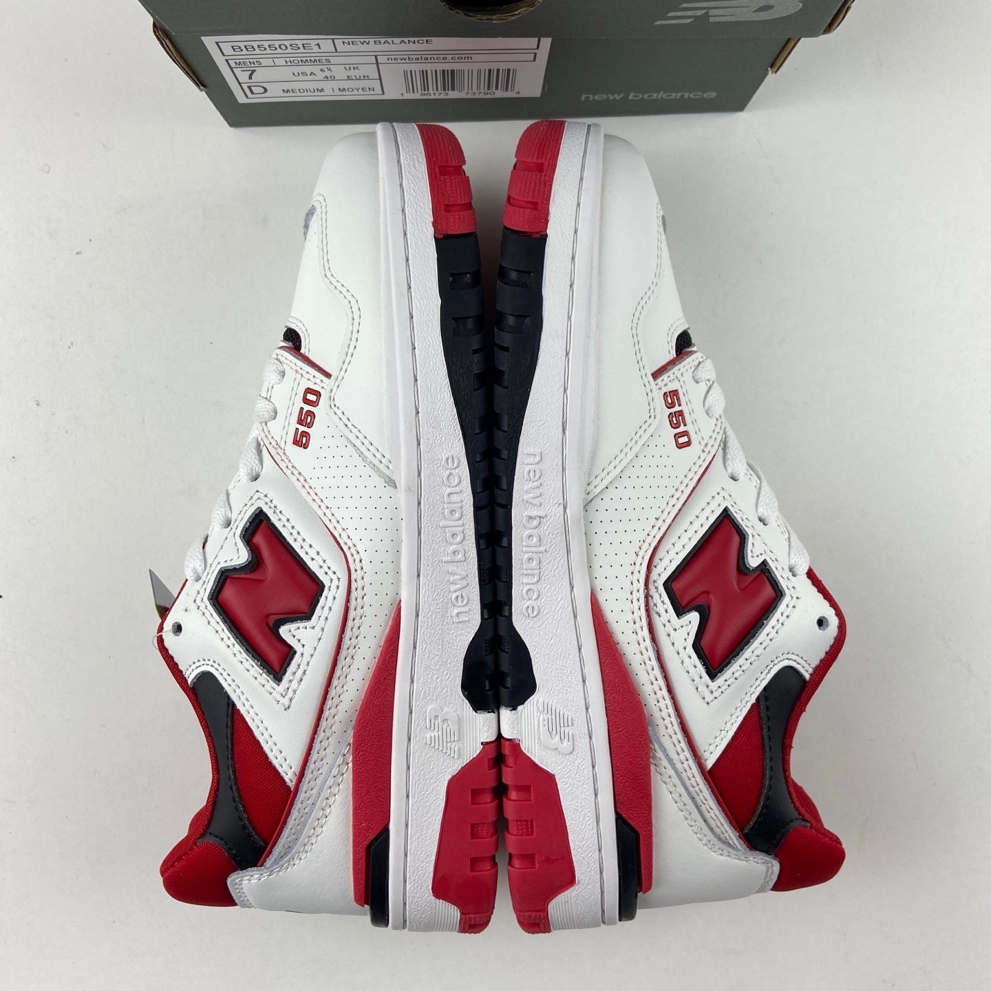 550 White with Red and Black