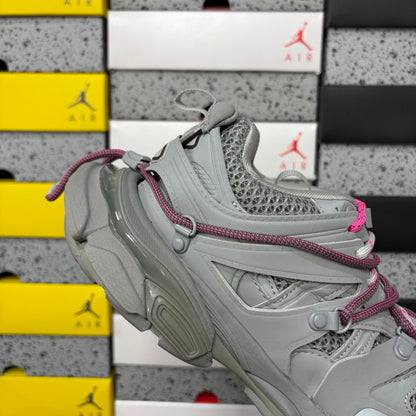 BLG Track Trail Laces Grey Pink