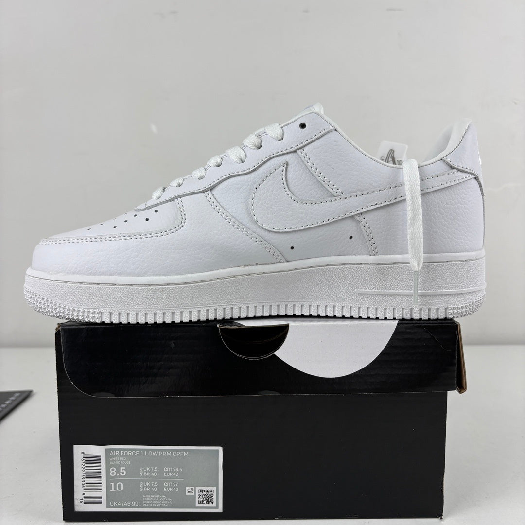 AF1 Flea White Red