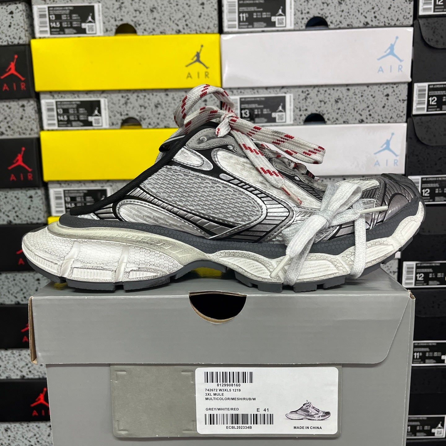 BLG 3XL Grey/White/Red