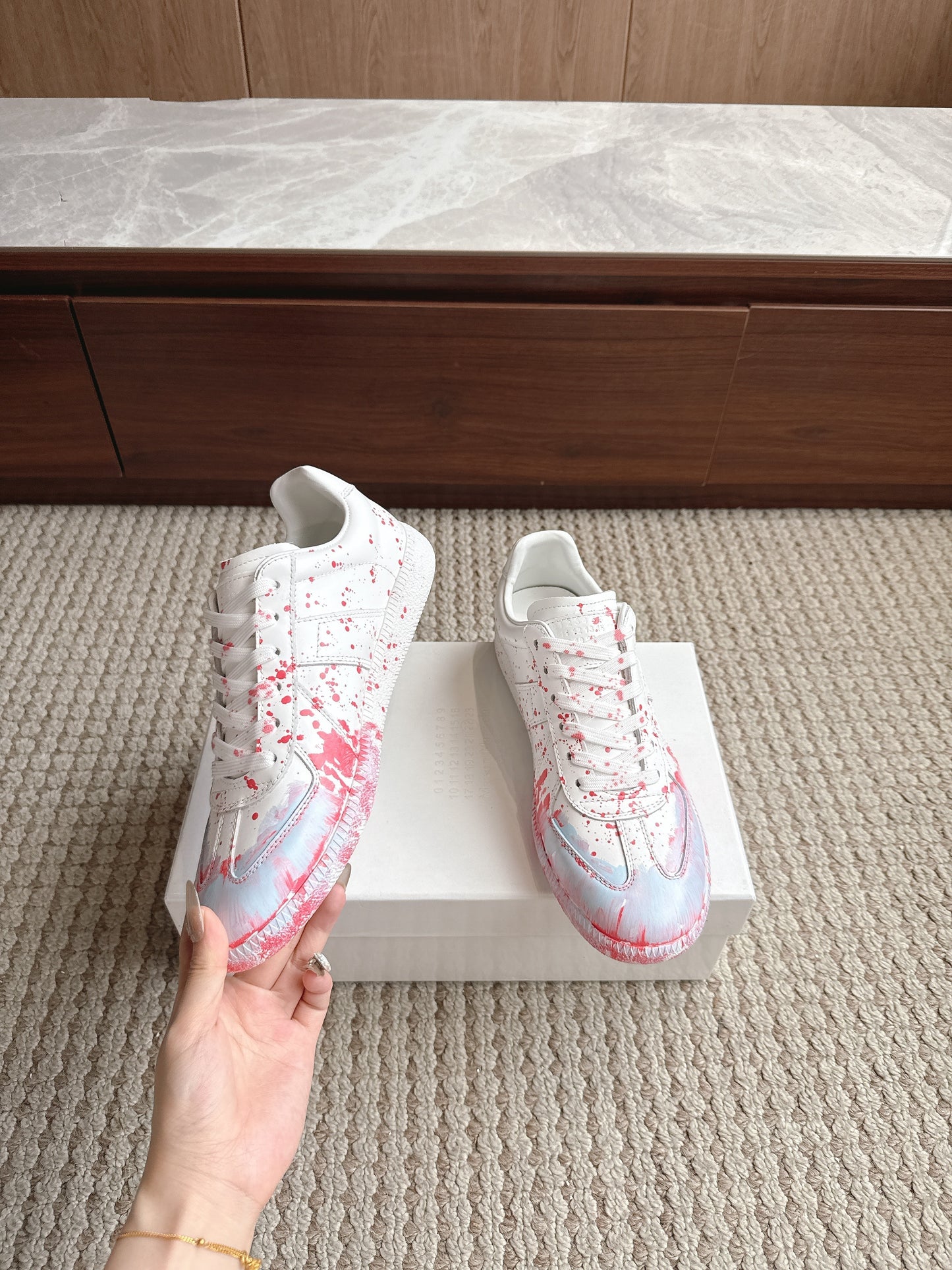 Maison Paint Pink LIght Blue Sole
