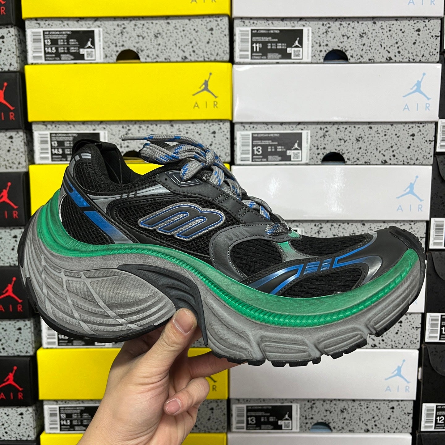 BLG 10XL Black/Grey/Green