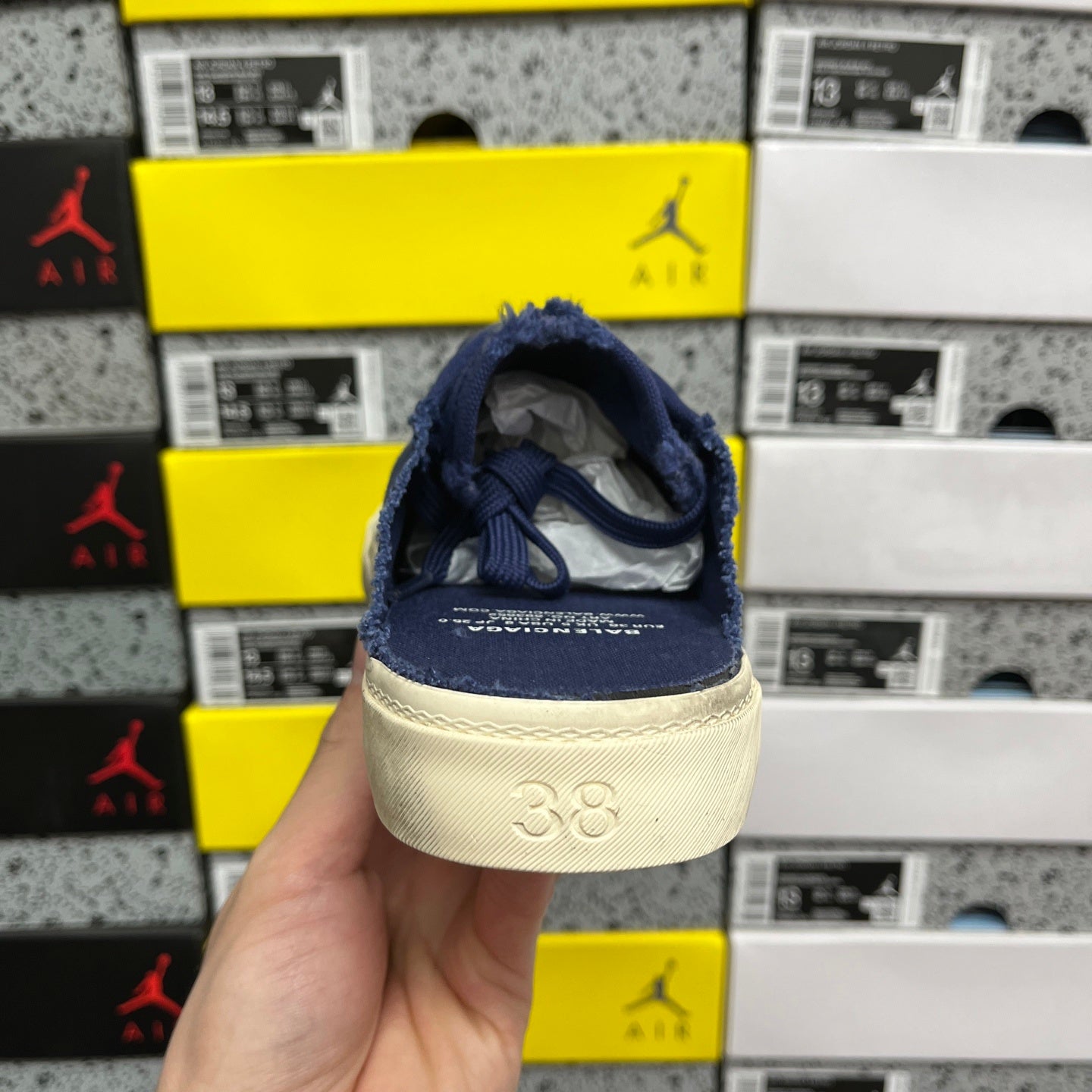 BLG Paris Mule Destroyed - Blue