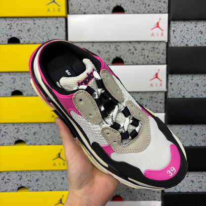 BLG Triple S Mule White/Black/Pink
