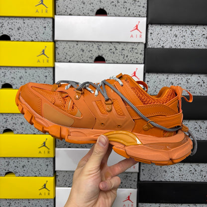 BLG Track Trail Laces Black Orange/grey