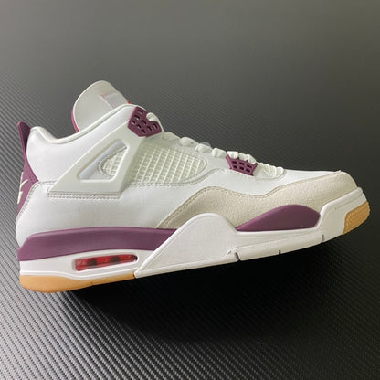 AJ4 Retro White Fuchsia