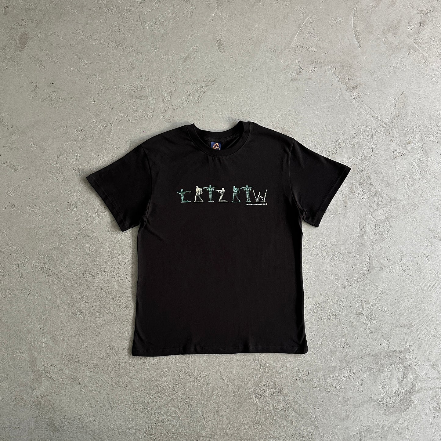 Army alphabet tee-BLACK