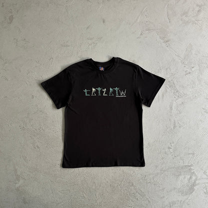 Army alphabet tee-BLACK