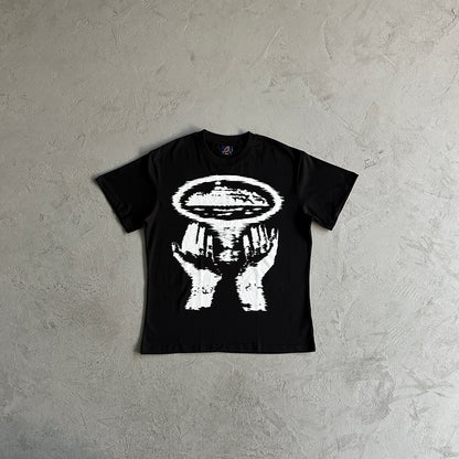 Alcatraz hand print t-shirt