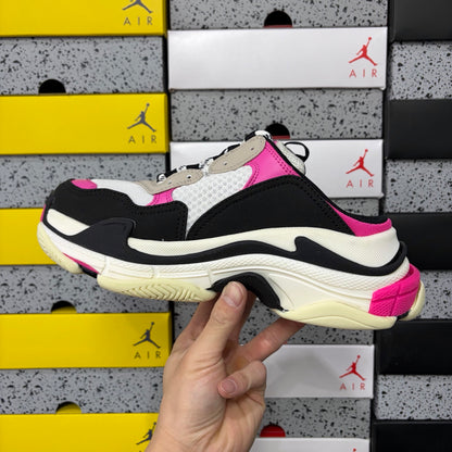 BLG Triple S Mule White/Black/Pink