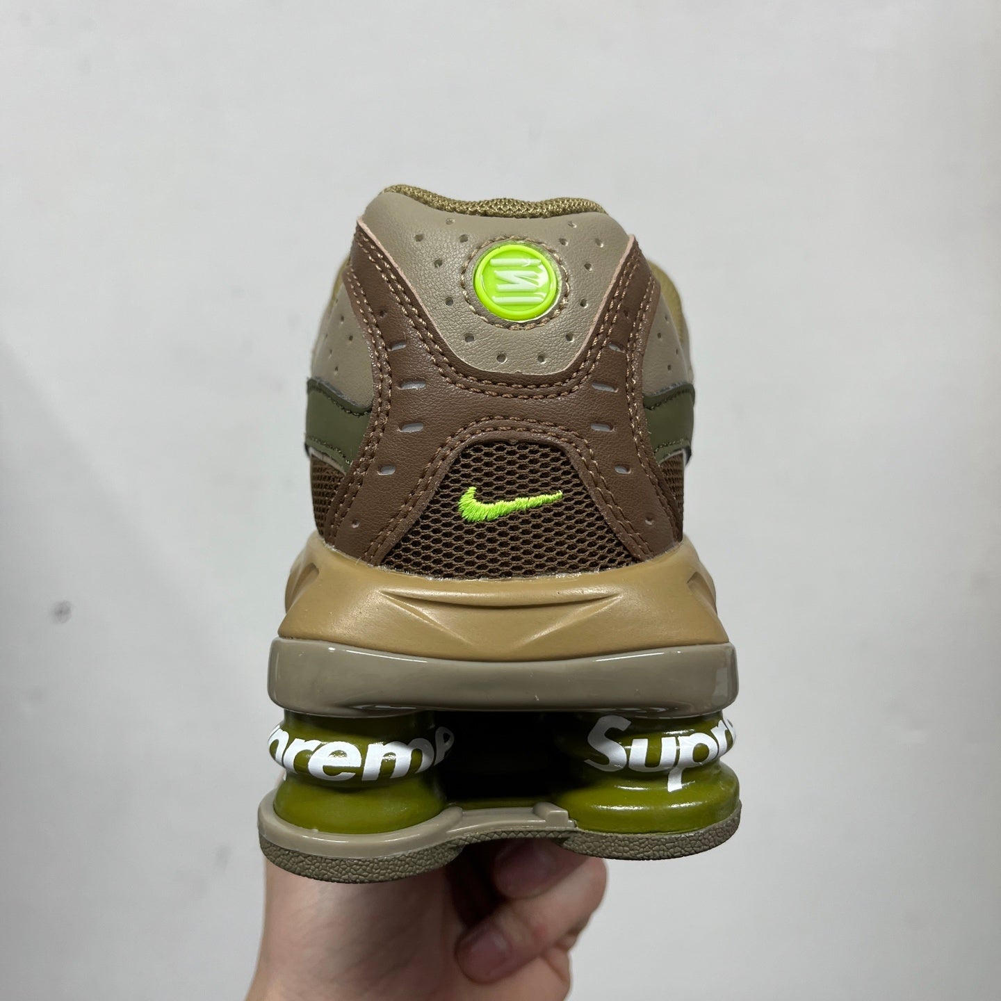 Aware Shox x Sup Brown Green