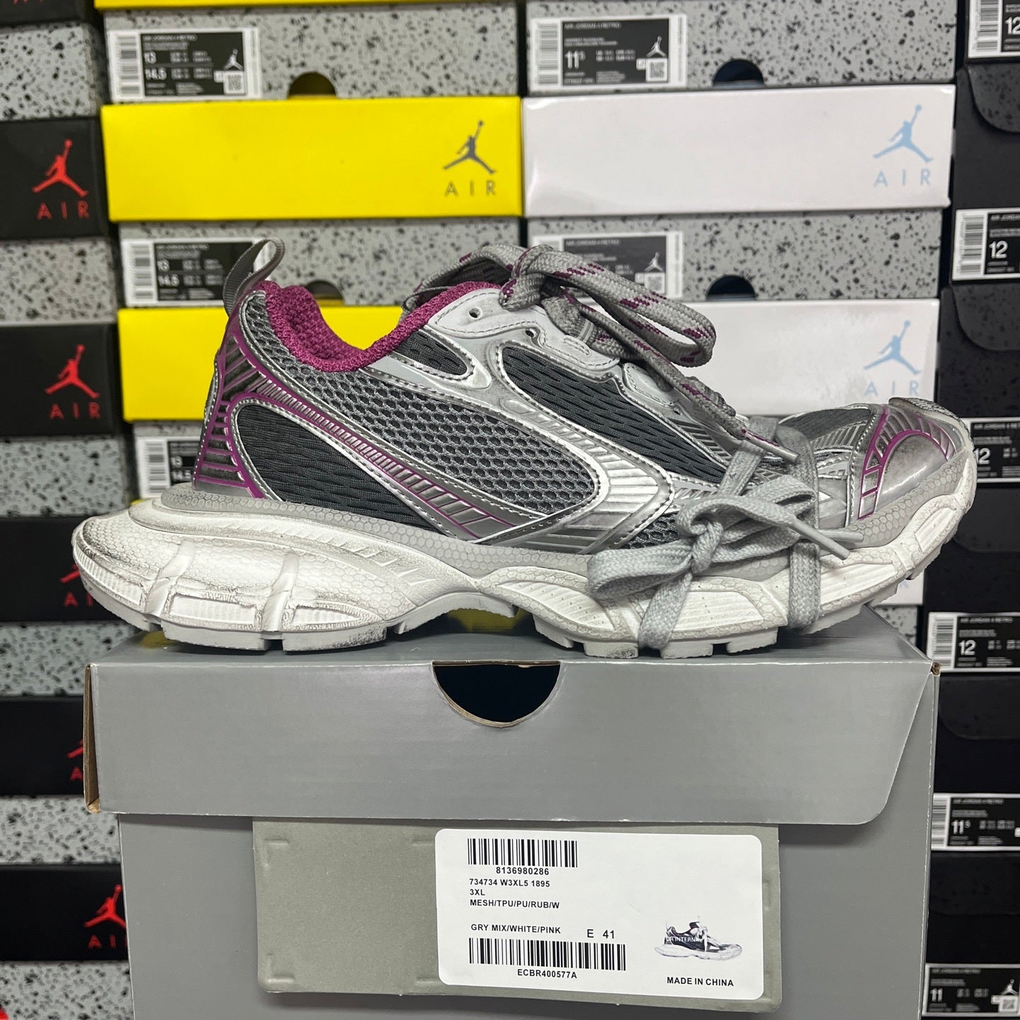 BLG 3XL White/Pink/Grey