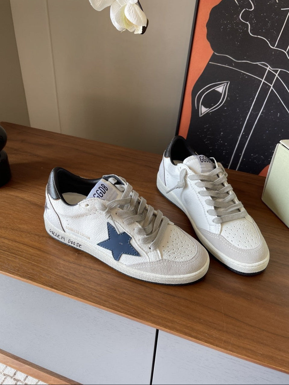 GDGS Ballstar White Blue Star Back Logo