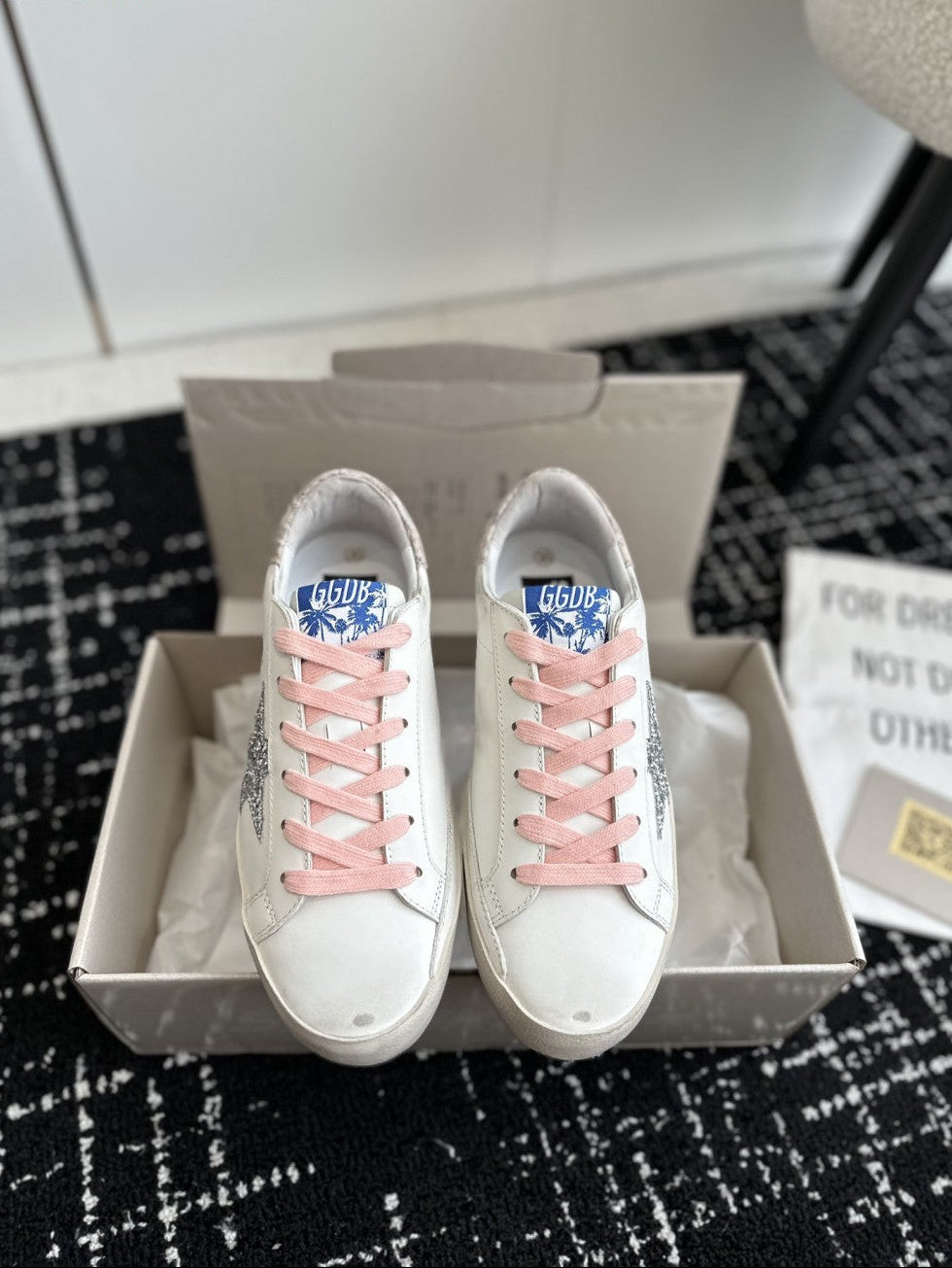GDGS Superstar Pink Laces Silver Star