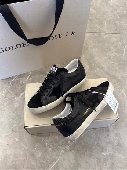 GDGS Superstar Full Pure Black Lether Shine Black