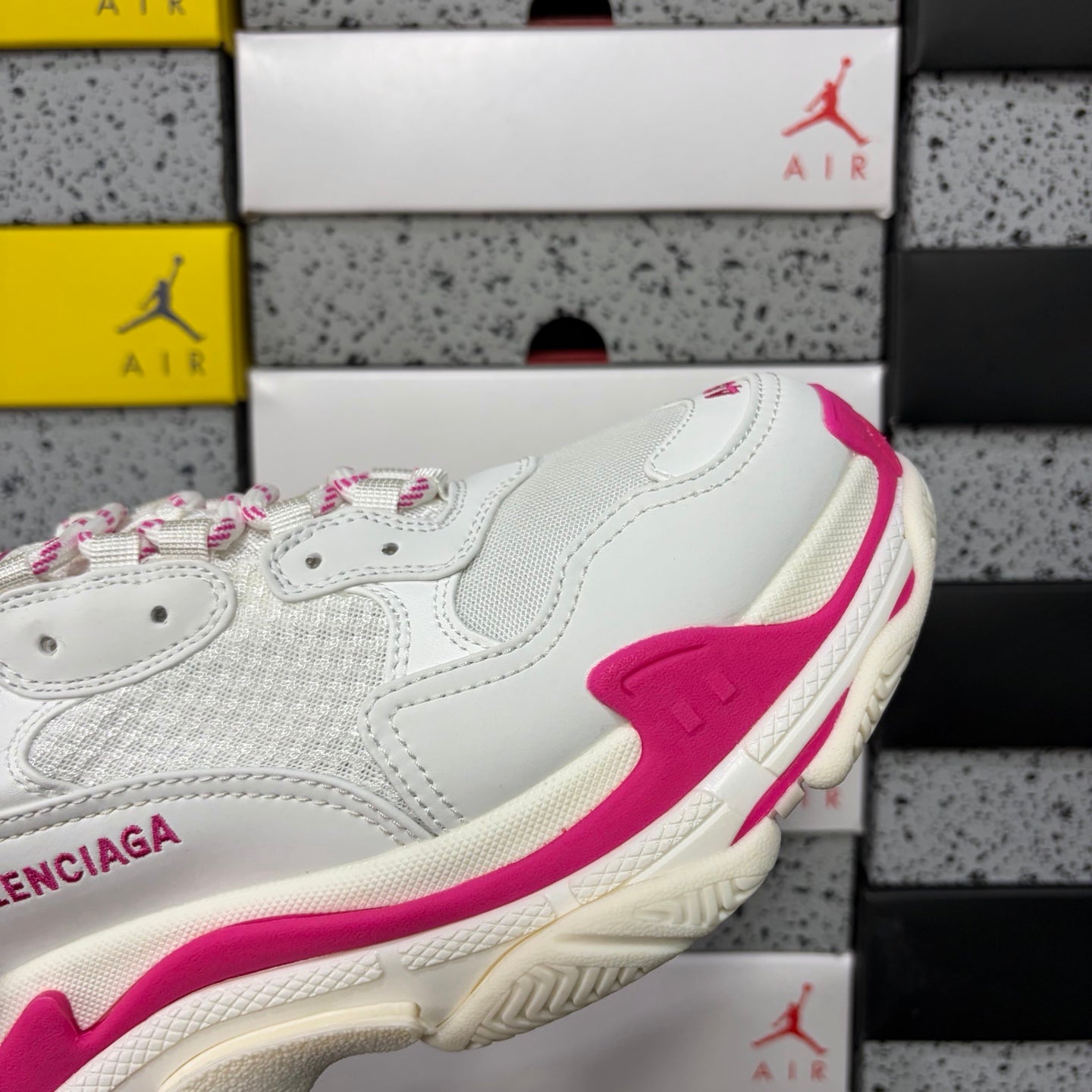 BLG Triple S White/Pink