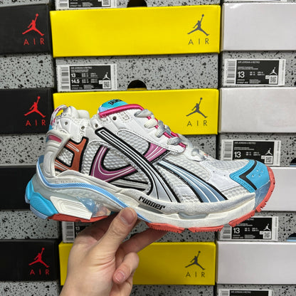 BLG Runner White/Grey/Blue/Orange/Pink