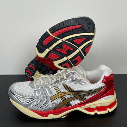 Kayano 14 White / Gold / Red